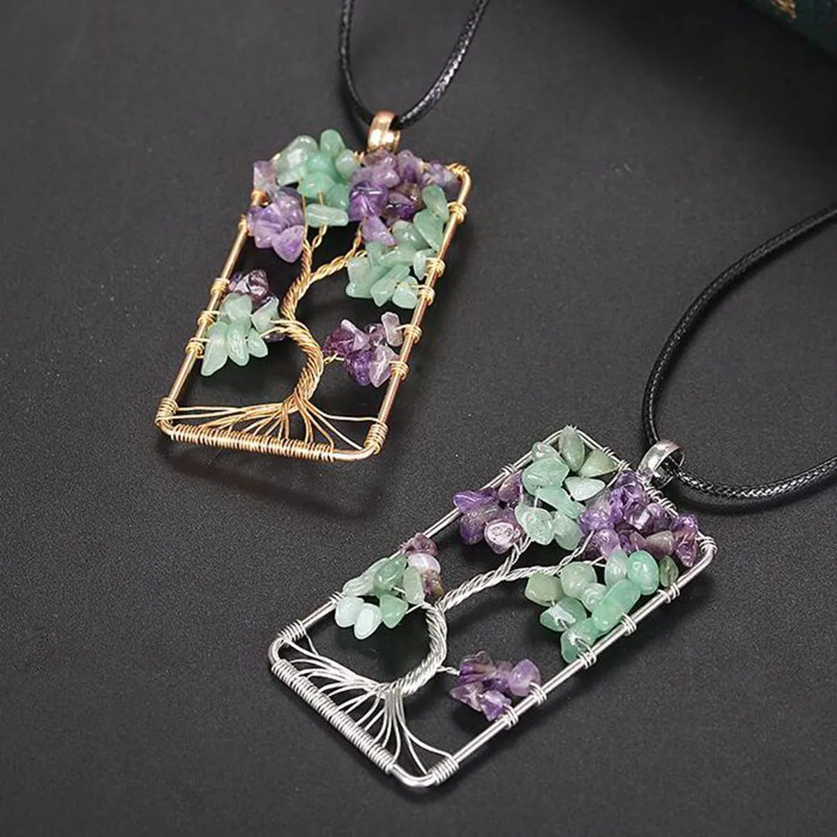 💗 Precious Amethysts Tree of Life Necklaces 💖💥Free Just Pay Shipping💥