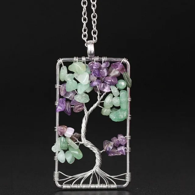 💗 Precious Amethysts Tree of Life Necklaces 💖💥Free Just Pay Shipping💥