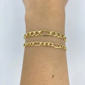 10K Figaro Link Anklet