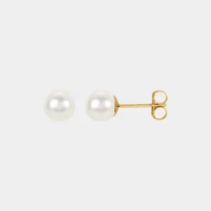 14K Freshwater Cultured Pearl Studs