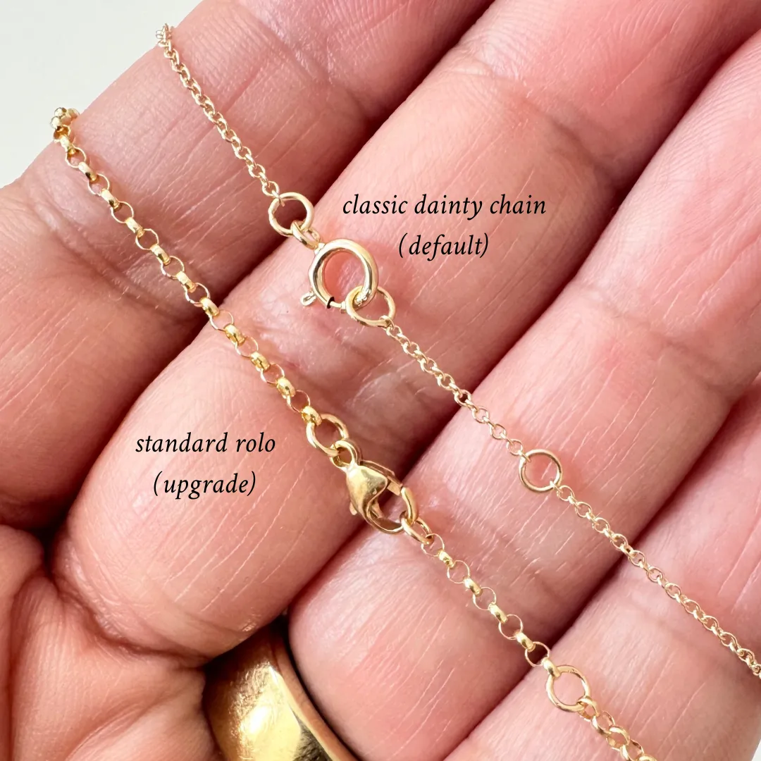 14K Gold 6 Birthstone Charms Bracelet