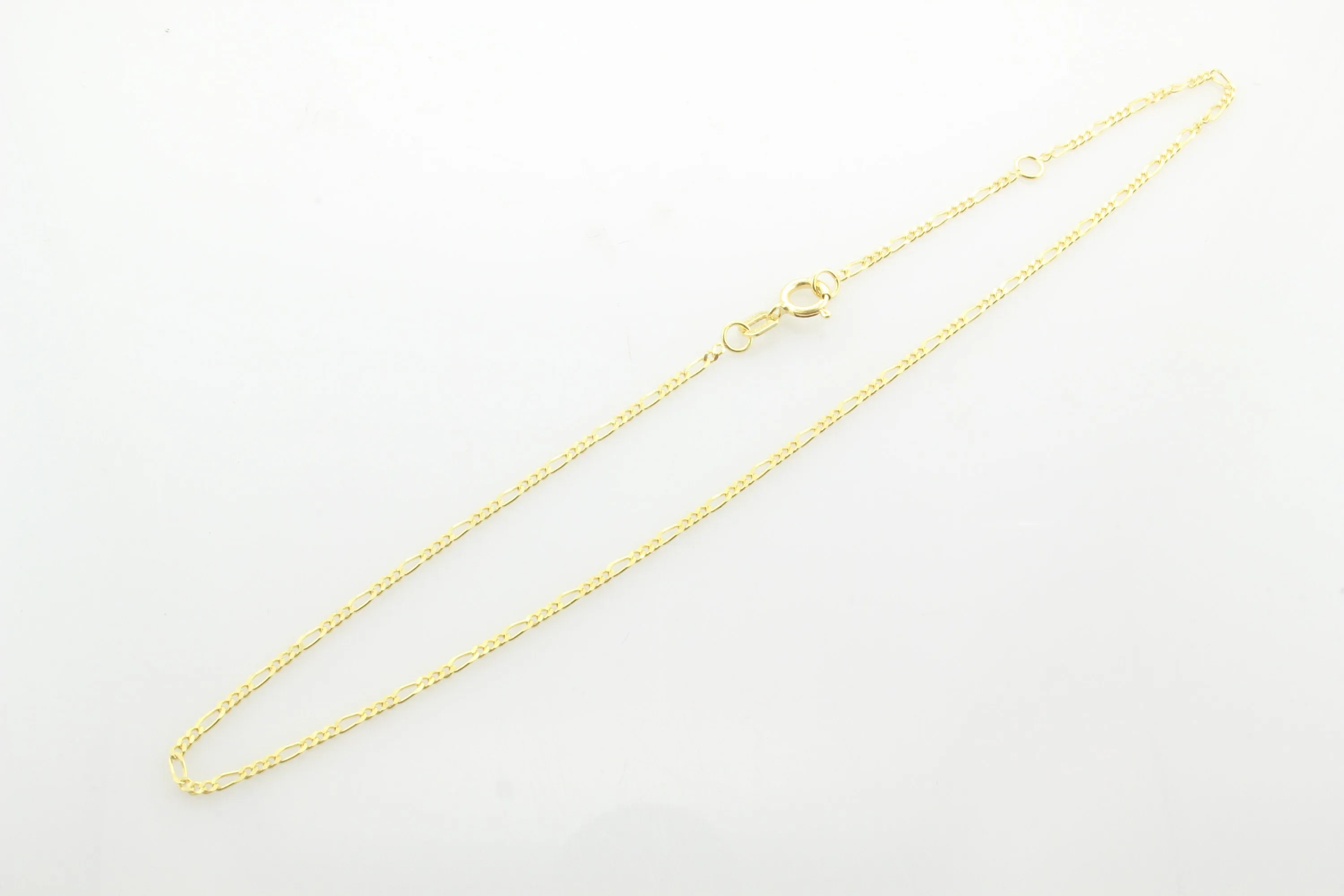 14K Gold Figaro Chain Anklet
