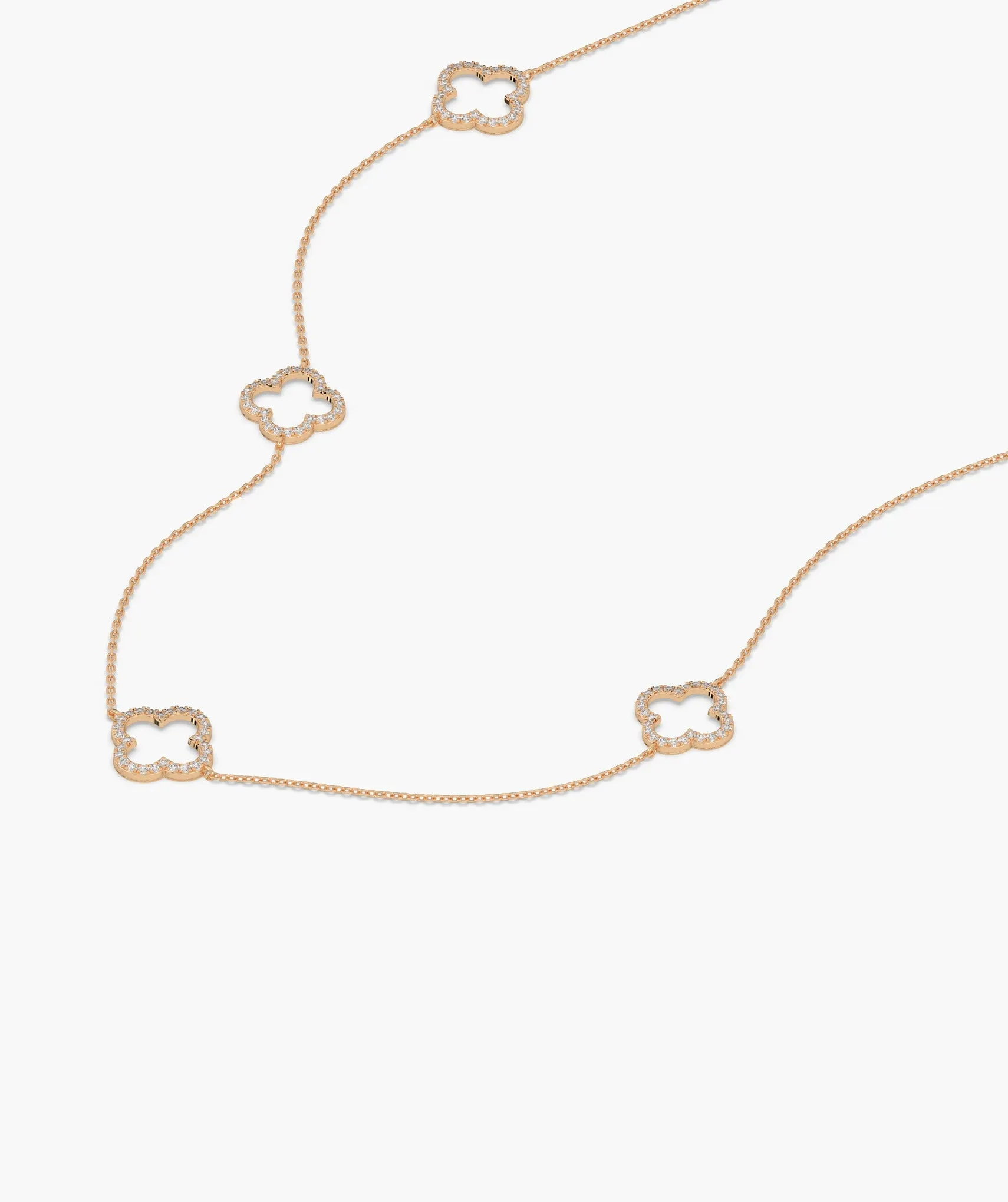 14K Gold Geometric Charm Necklace