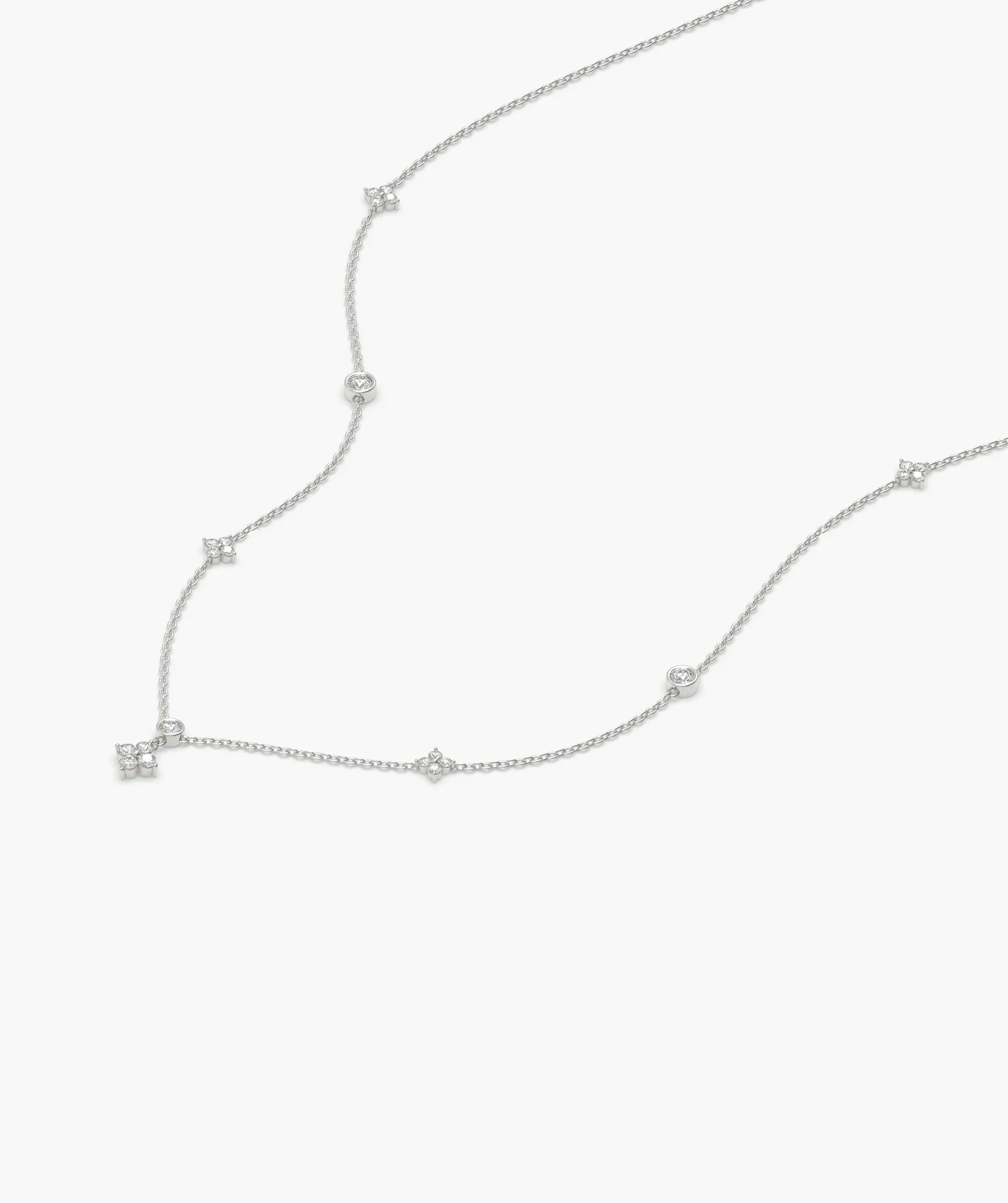 14K Gold Modern Geometry Necklace
