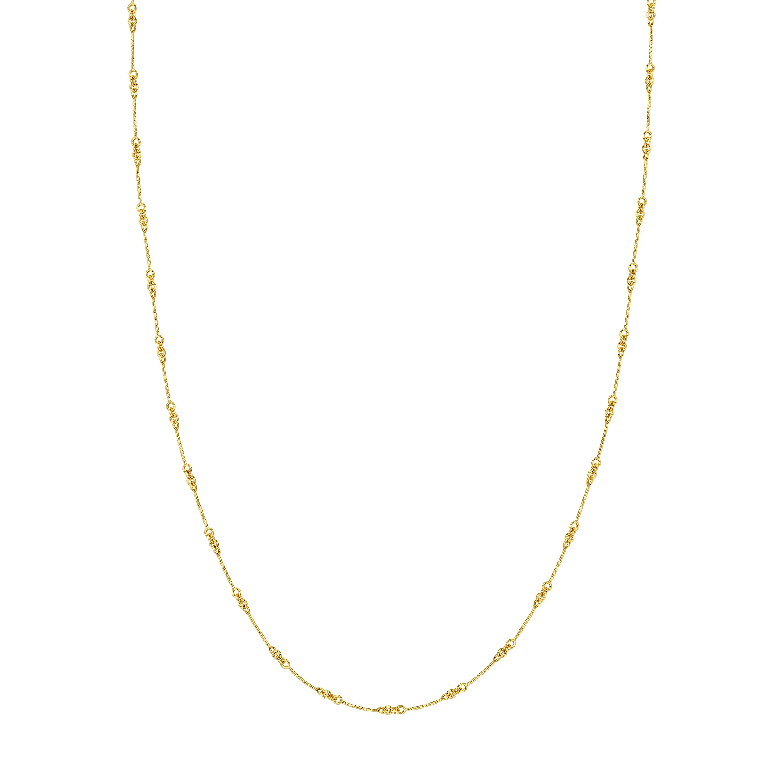 14k Gold Twisted Bar Chain