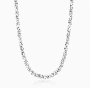 14K White Gold (3.24ct) Diamond Necklace
