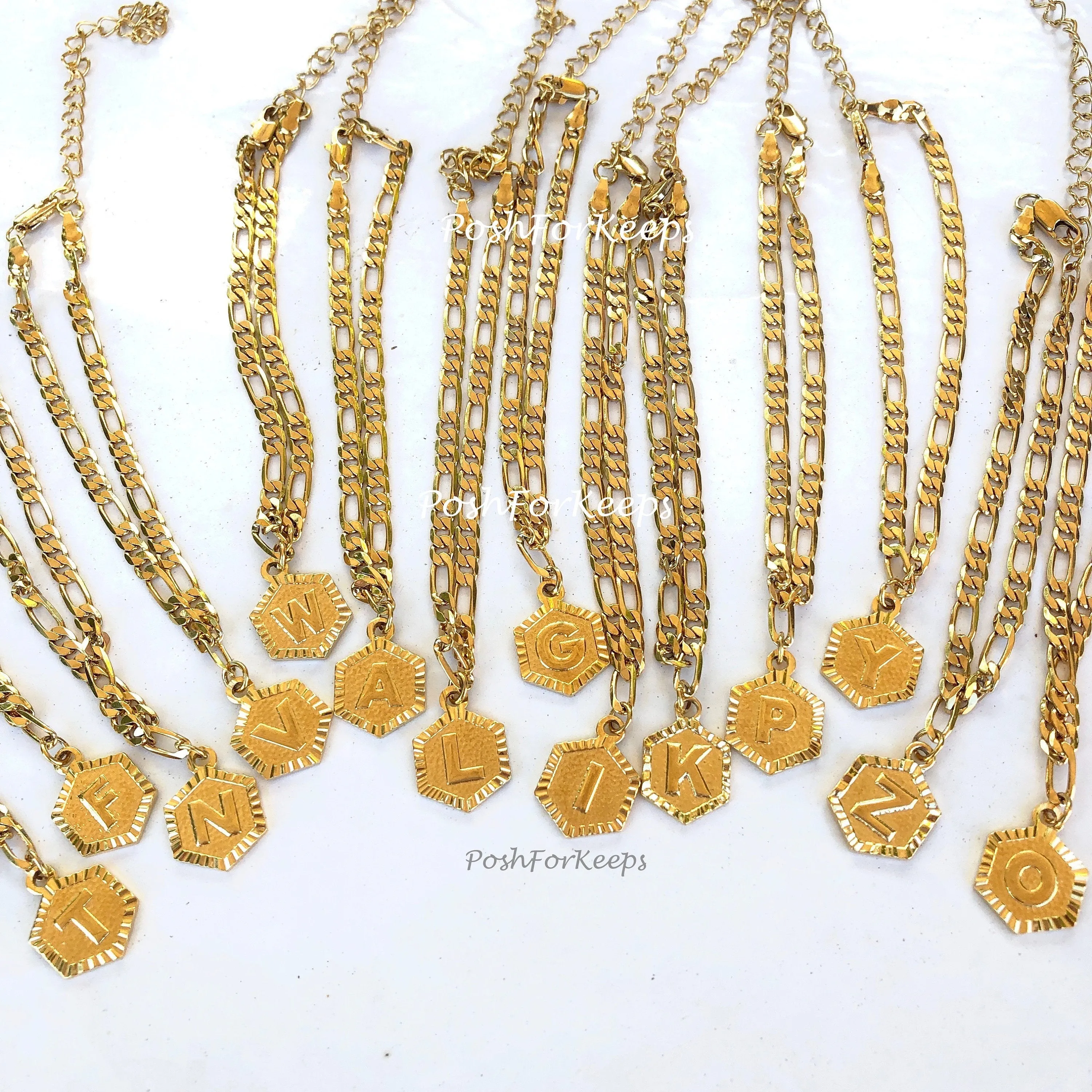 18K GOLD INITIAL ANKLET
