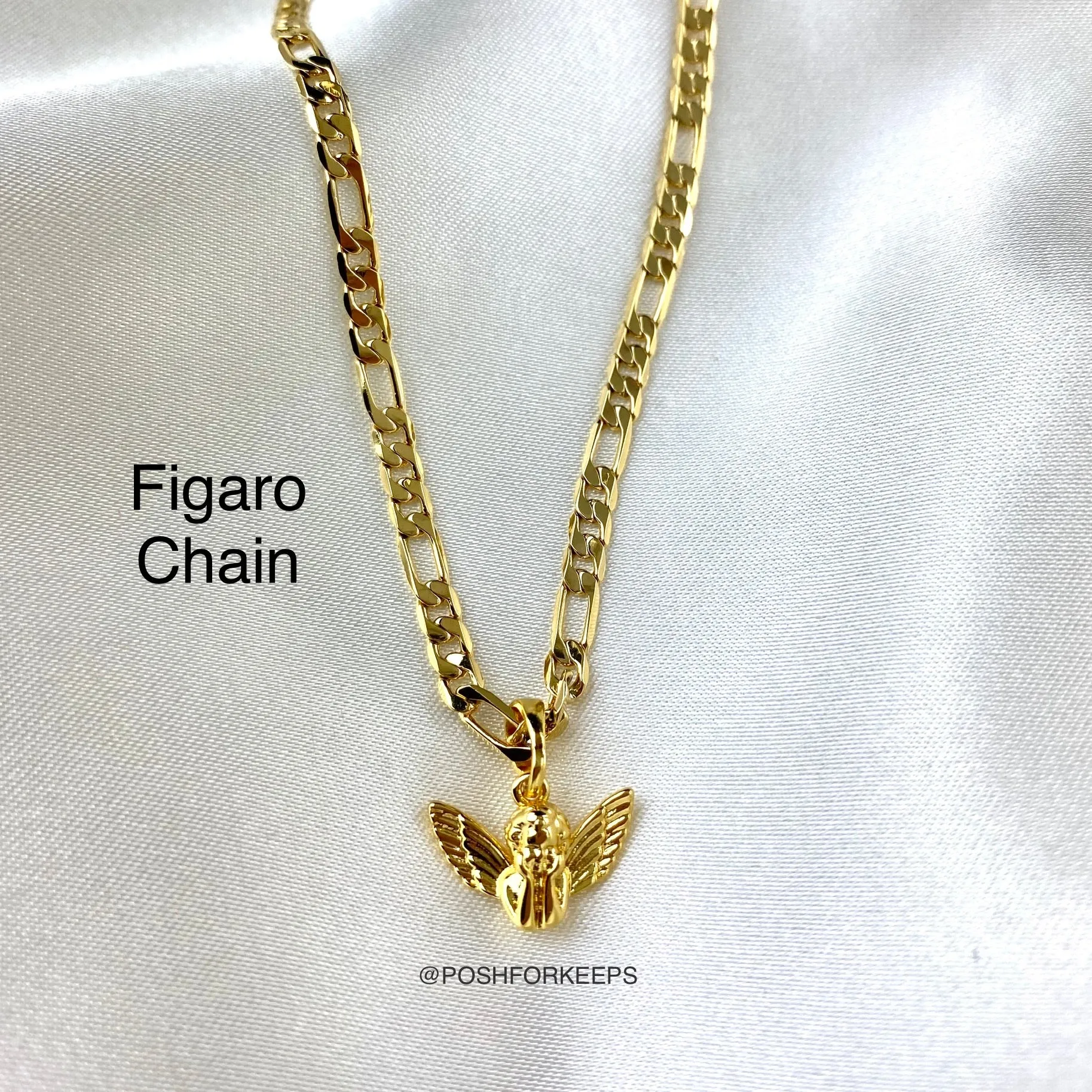 18K GOLD MINI CHERUB NECKLACE