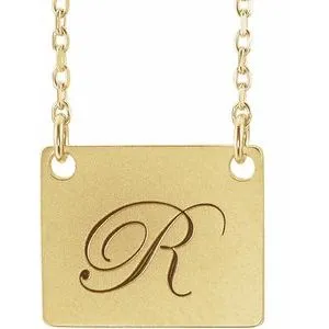 18K Yellow Gold-Plated Sterling Silver Geometric 18" Necklace