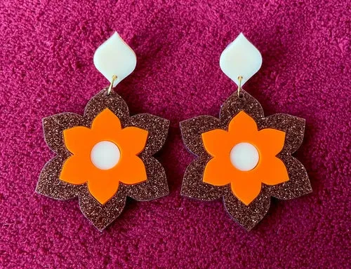 1960s-inspired Prudence Earrings and Brooches - Multiple Colors Available