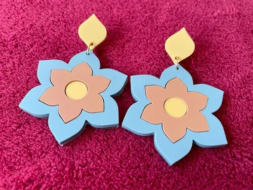 1960s-inspired Prudence Earrings and Brooches - Multiple Colors Available