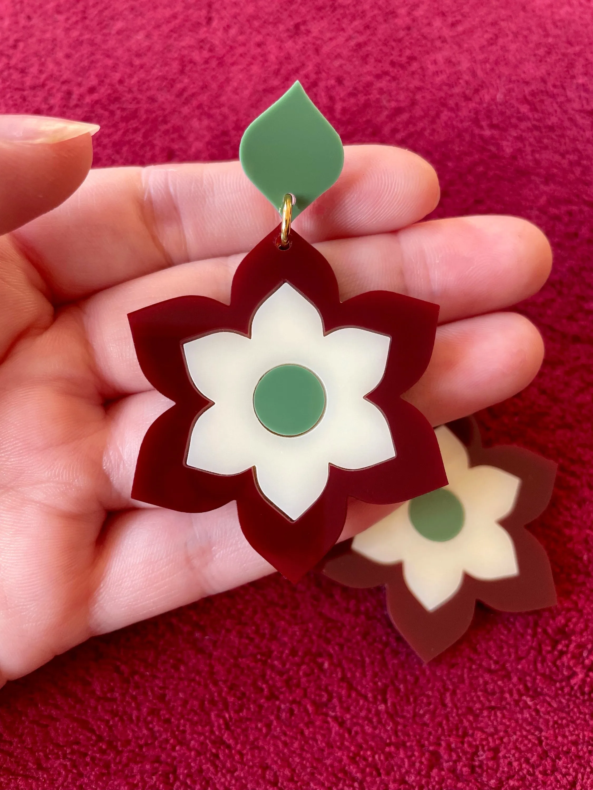 1960s-inspired Prudence Earrings and Brooches - Multiple Colors Available