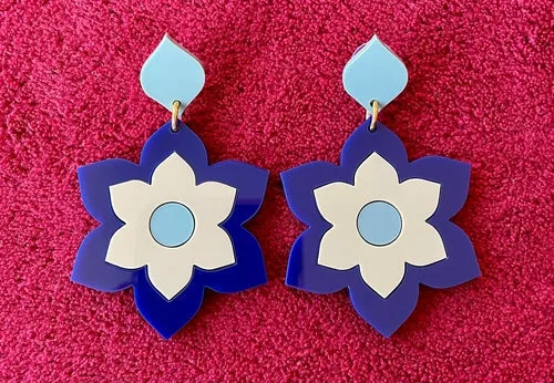 1960s-inspired Prudence Earrings and Brooches - Multiple Colors Available