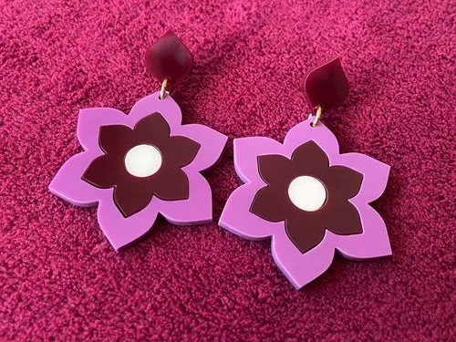 1960s-inspired Prudence Earrings and Brooches - Multiple Colors Available