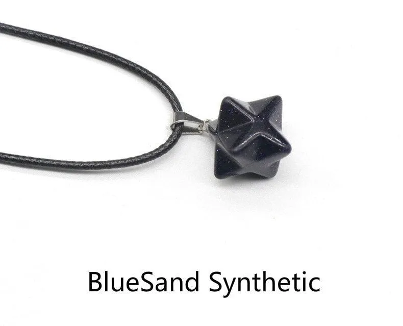 3D  Merkaba Pendulum Pendant Necklace