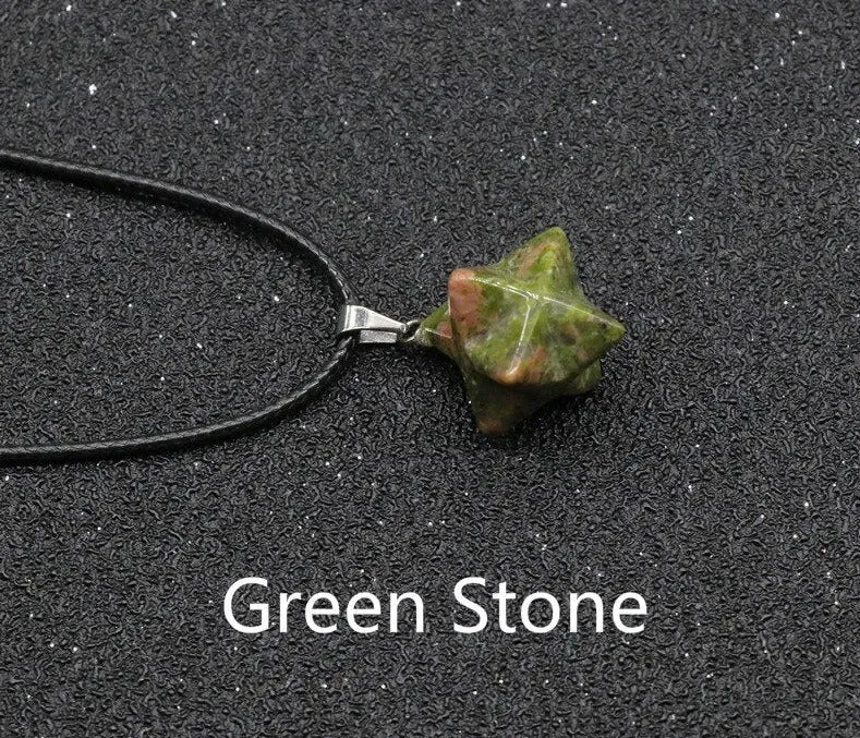 3D  Merkaba Pendulum Pendant Necklace