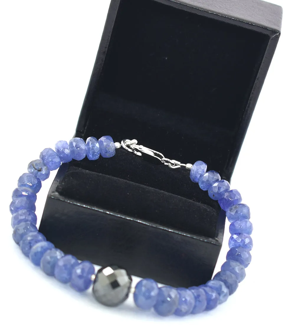 5mm-7mm Certified Tanzanite Gemstone Bracelet