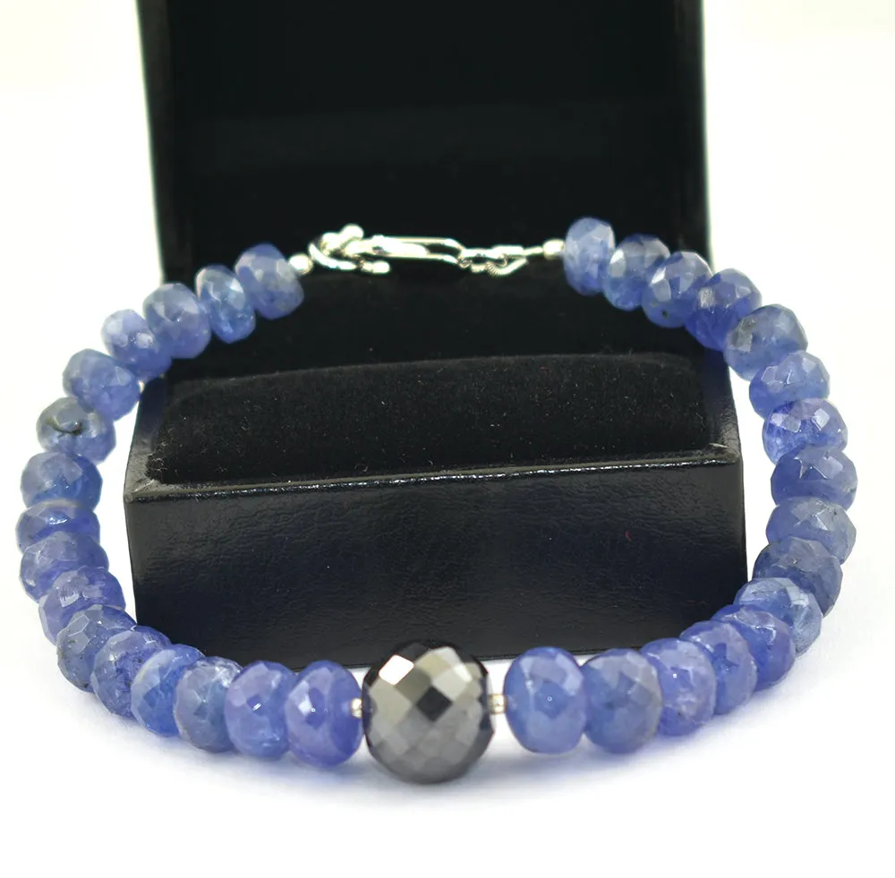 5mm-7mm Certified Tanzanite Gemstone Bracelet