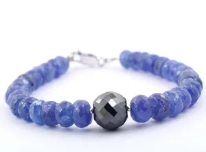 5mm-7mm Certified Tanzanite Gemstone Bracelet