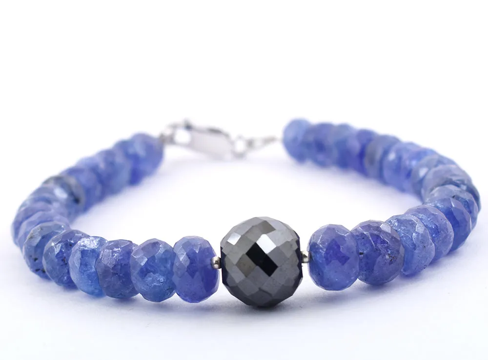 5mm-7mm Certified Tanzanite Gemstone Bracelet