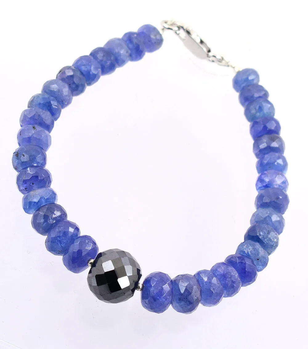 5mm-7mm Certified Tanzanite Gemstone Bracelet