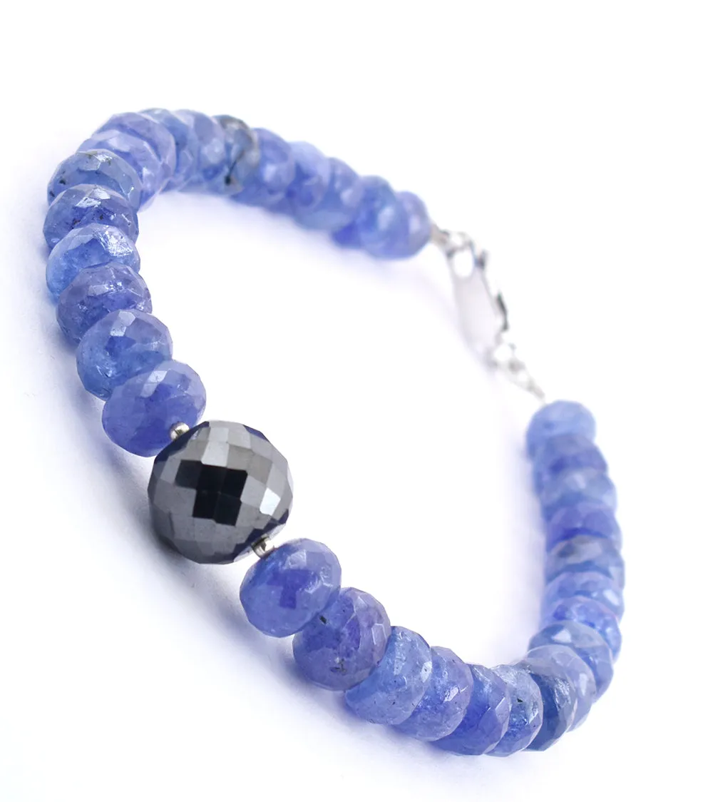 5mm-7mm Certified Tanzanite Gemstone Bracelet