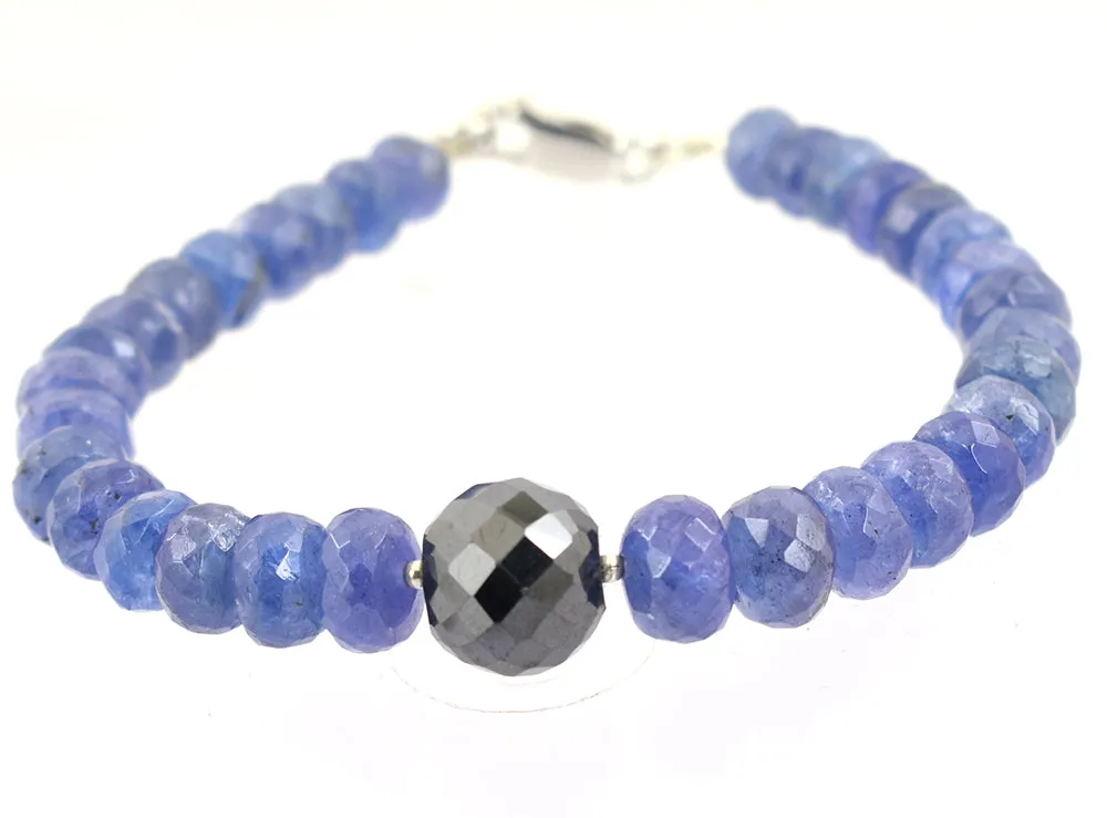 5mm-7mm Certified Tanzanite Gemstone Bracelet