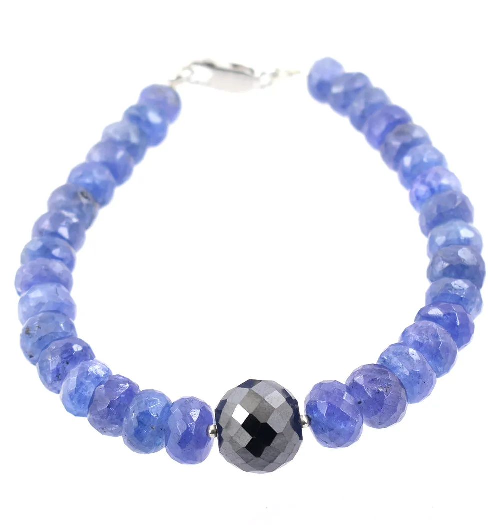 5mm-7mm Certified Tanzanite Gemstone Bracelet