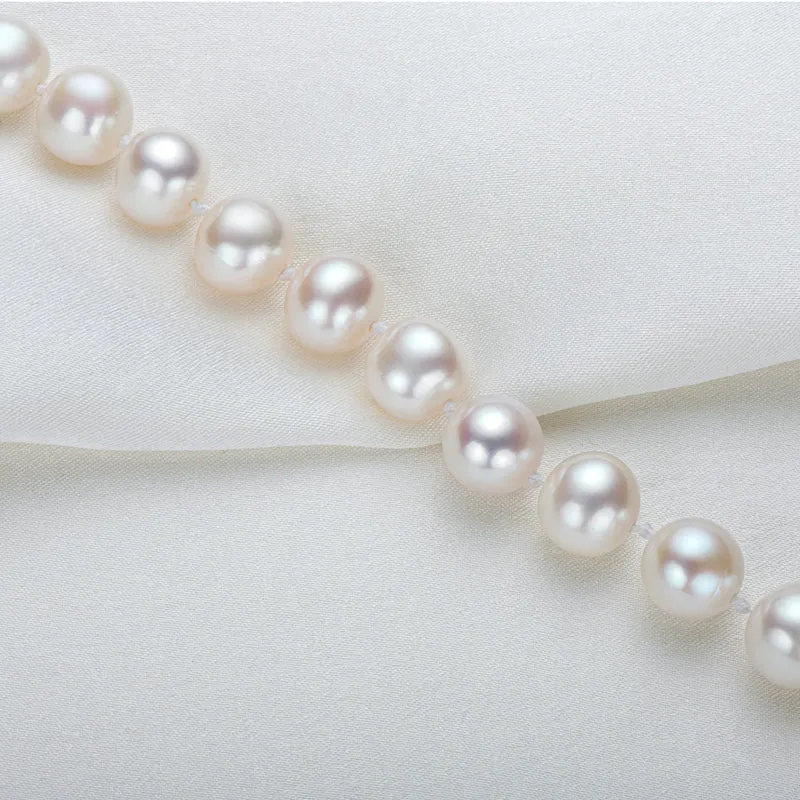 6-11mm Heart Shaped White Freshwater Pearl Bracelet