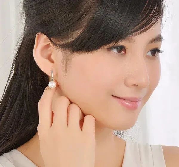 925 Sterling Silver Pearl Drop Earrings