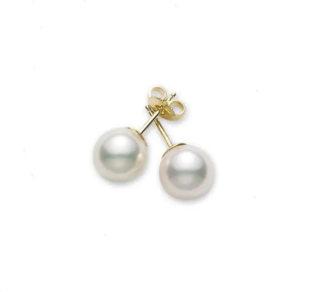 Akoya Pearl Stud Earrings A  6-6.5mm