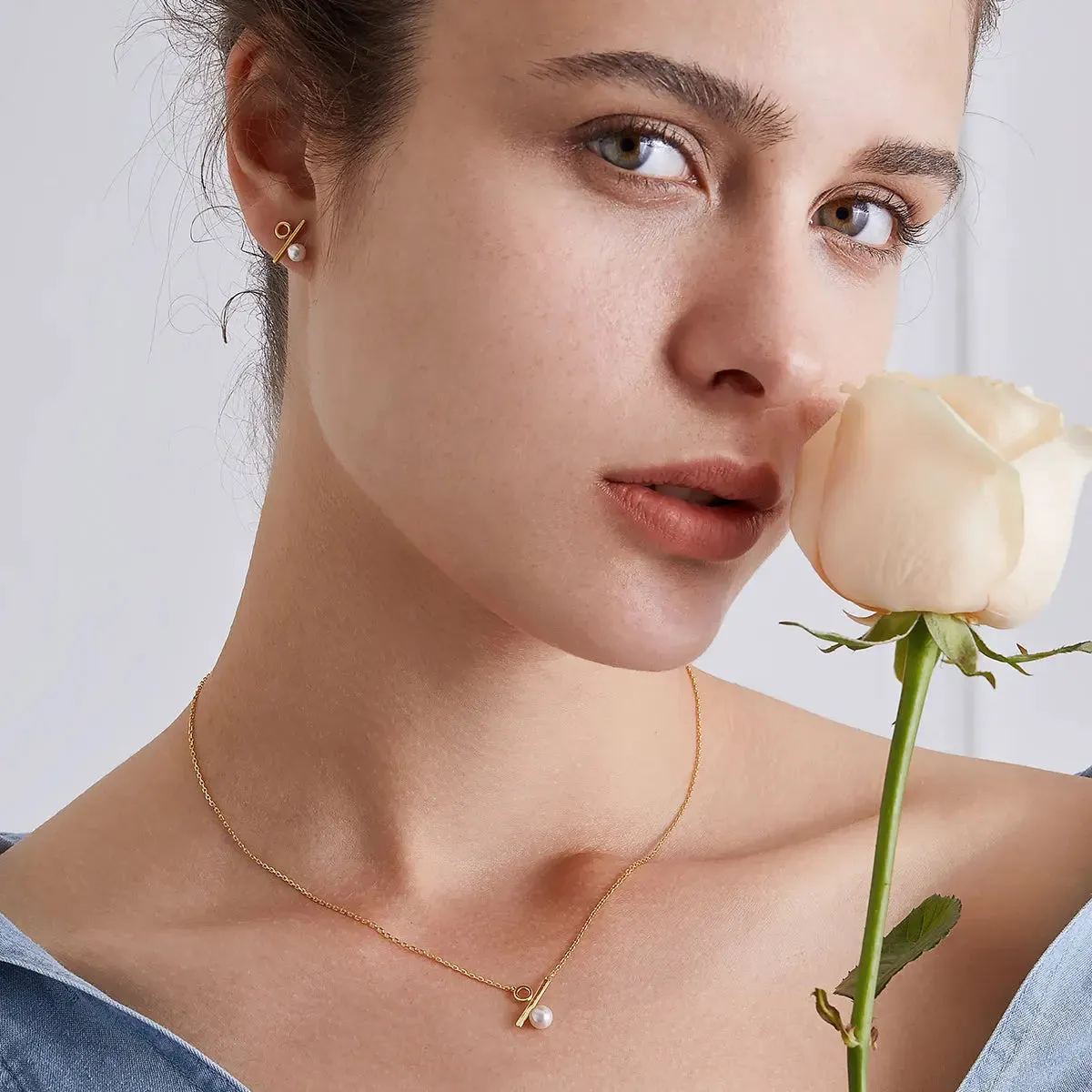 Akoya Saltwater Pearl Earrings 18k Gold Percentage Earrings