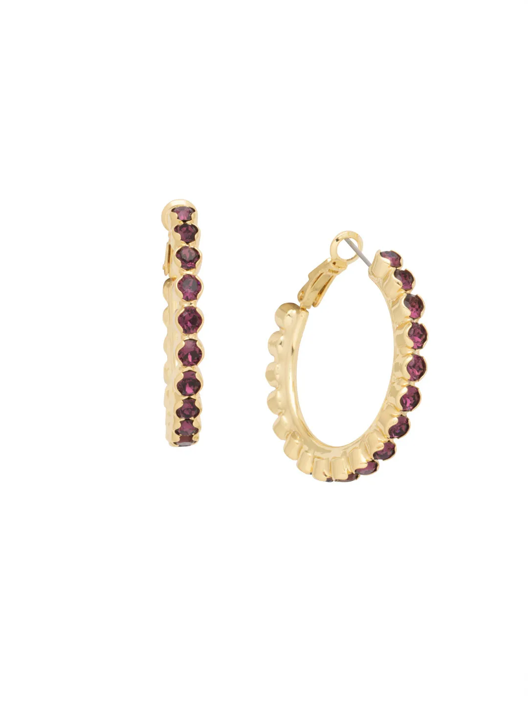 Amber Hoop Earrings - EFL20BGMRL