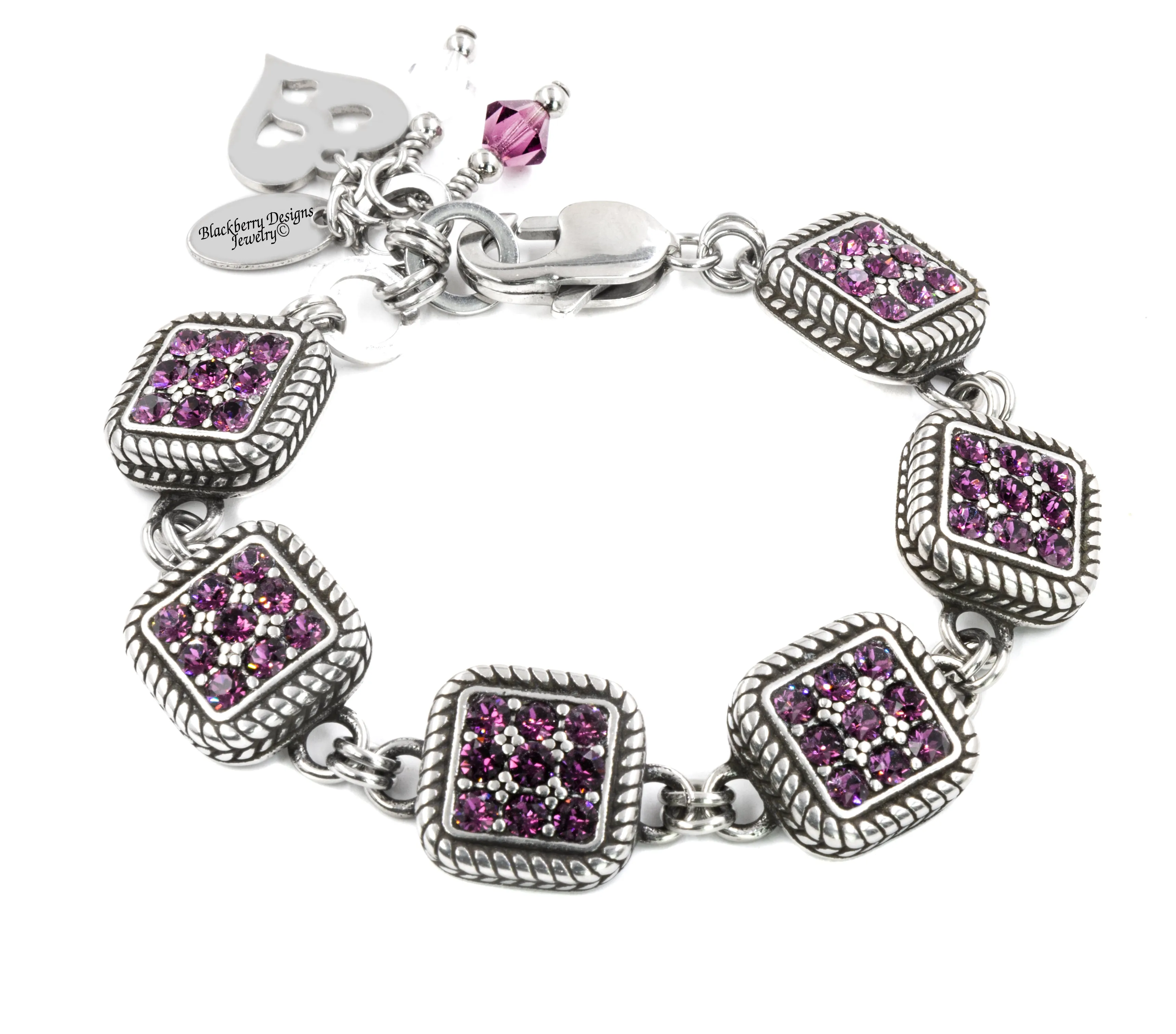 Amethyst February Birthstone Bracelet