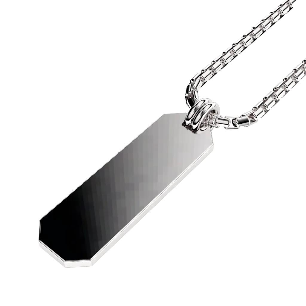 Angled Set Your Bar Sterling Silver Plain Polished