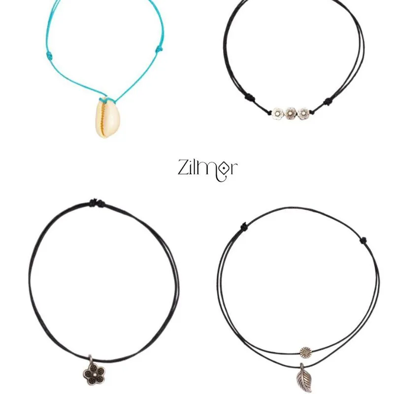 Anklet Pack Of 4 In One Combo