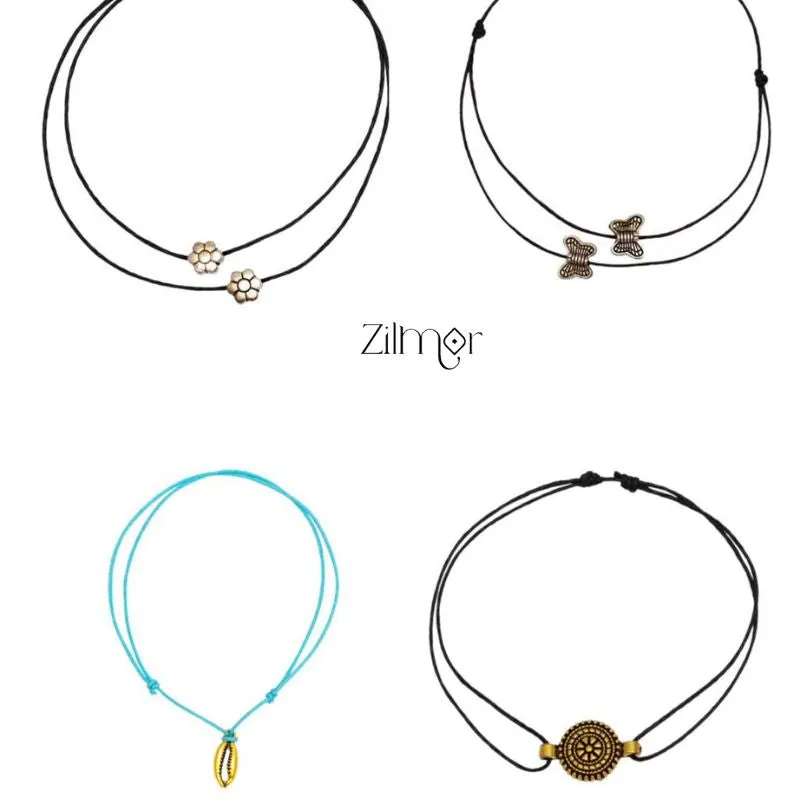 Anklet Pack Of 4 In One Combo
