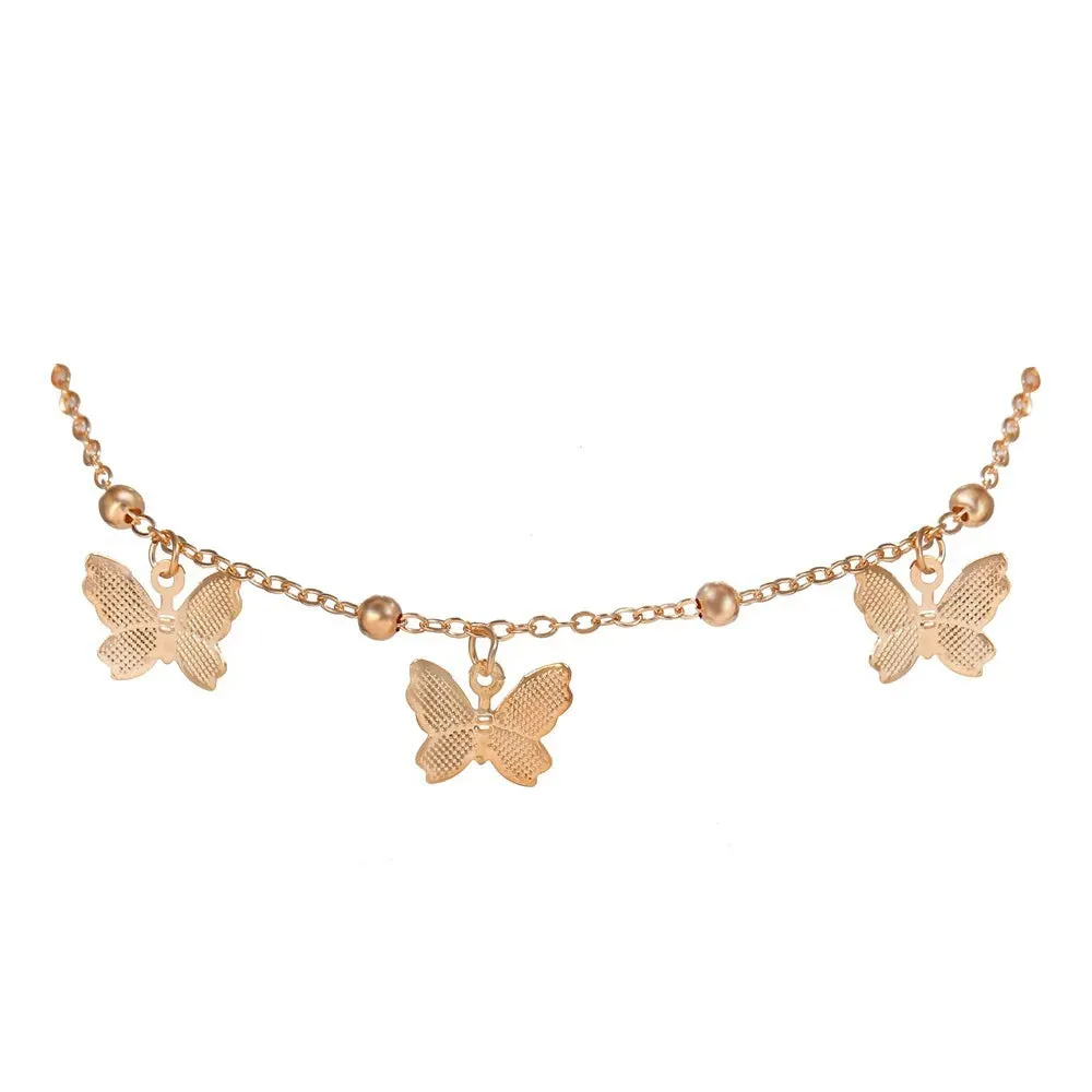 Anklets Butterfly Accessories for Women Summer Beach Ankle Foot Chain Jewelry