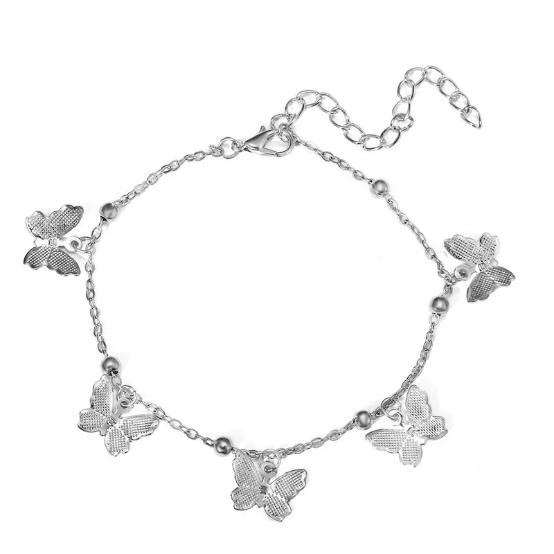 Anklets Butterfly Accessories for Women Summer Beach Ankle Foot Chain Jewelry