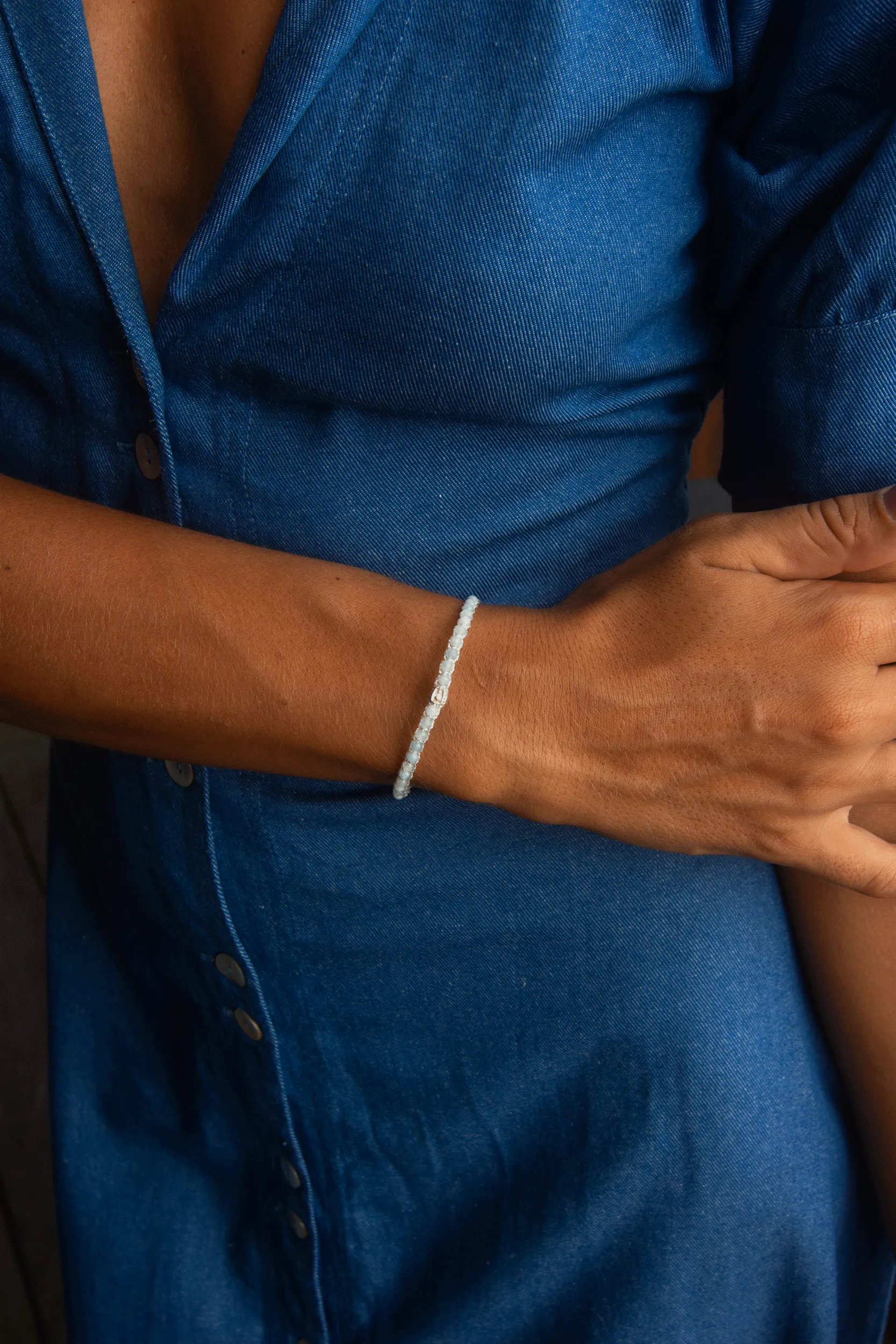 Aquamarine Bracelet | Silver