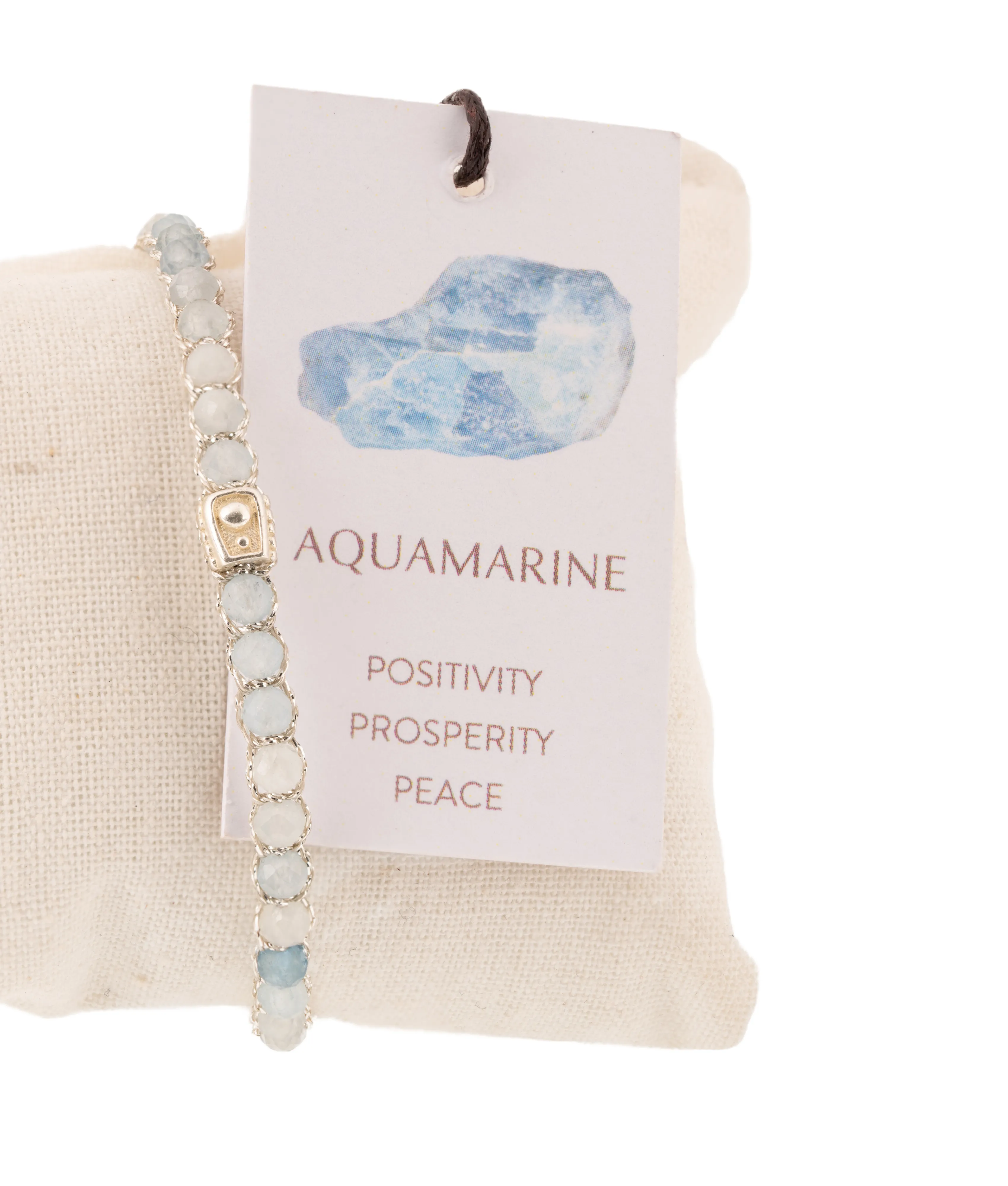 Aquamarine Bracelet | Silver