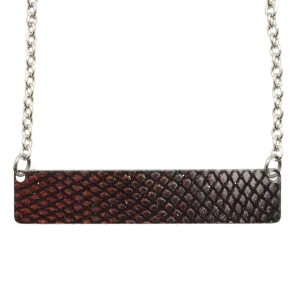 Armour / Snakeskin 2" Bar Necklace, Item# 4709X