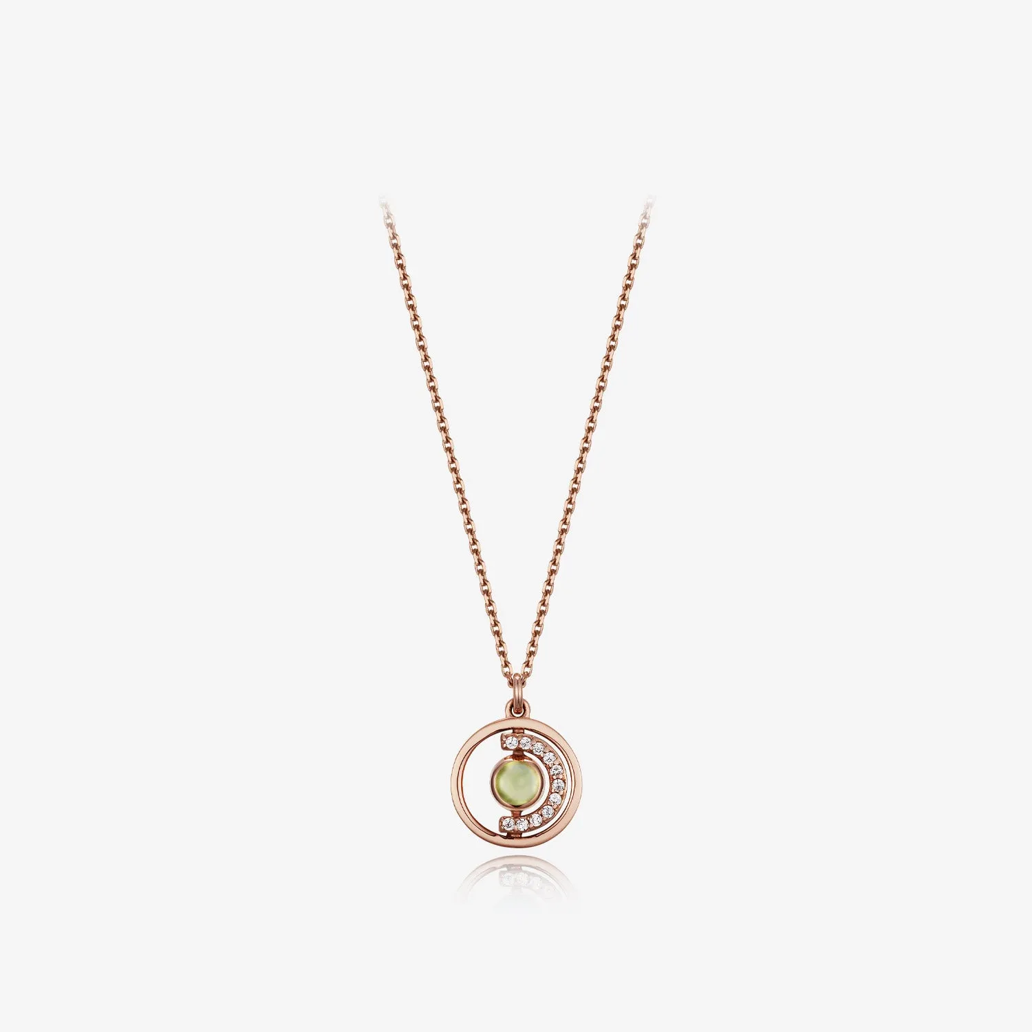 [August Birthstone] Petite D.D Gold Necklace JDRNRWS128D