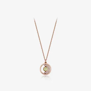 [August Birthstone] Petite D.D Gold Necklace JDRNRWS128D