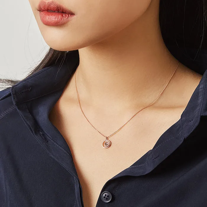 [August Birthstone] Petite D.D Gold Necklace JDRNRWS128D