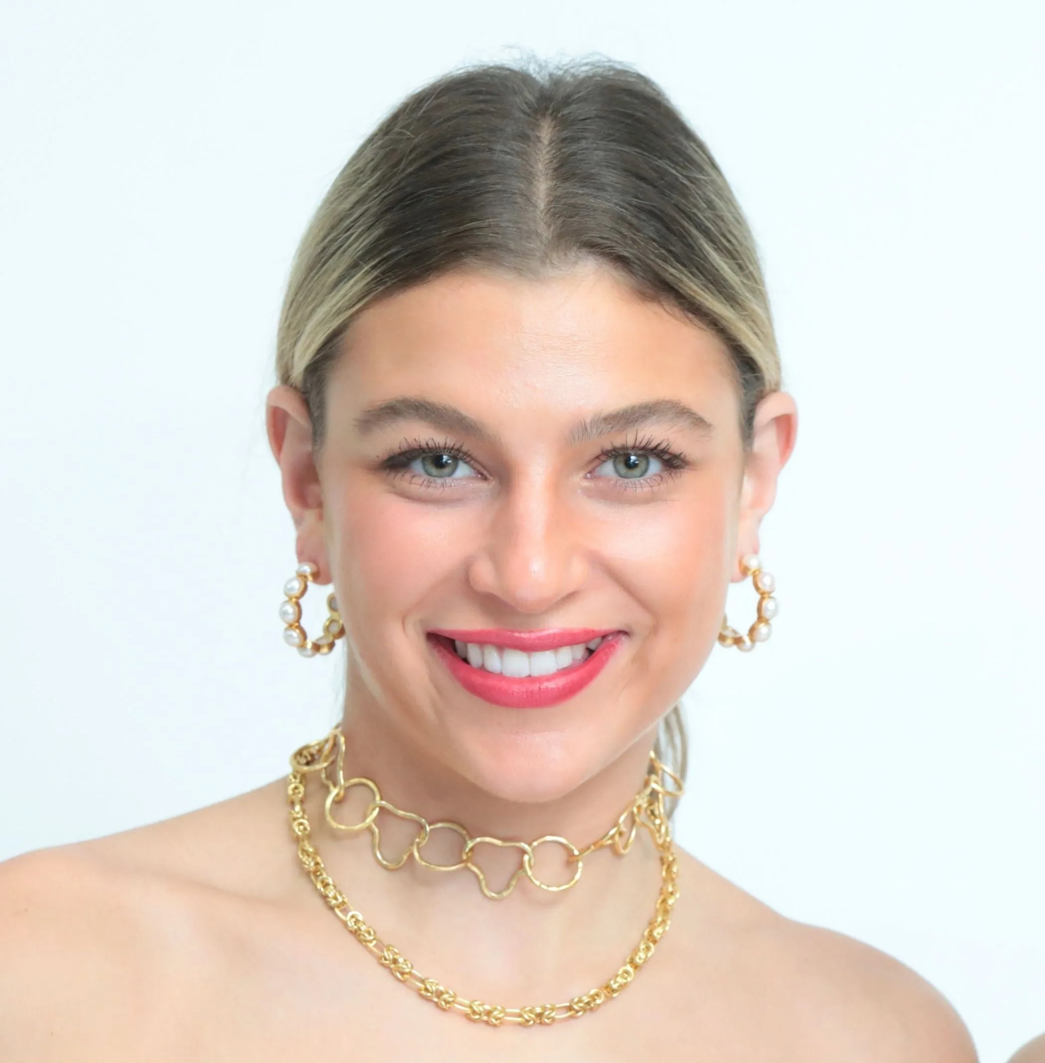 Aurélie Freshwater Pearl Hoop Earrings