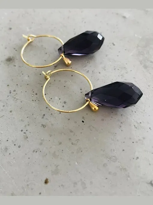 Austrian Crystal Prism Droplet Earrings