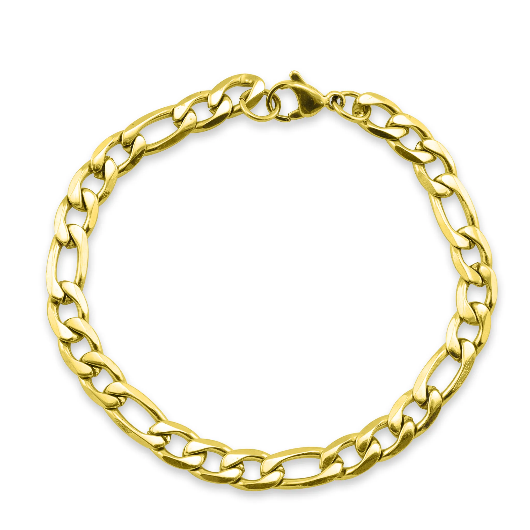Avery 18k Gold PVD Figaro Chain Anklet