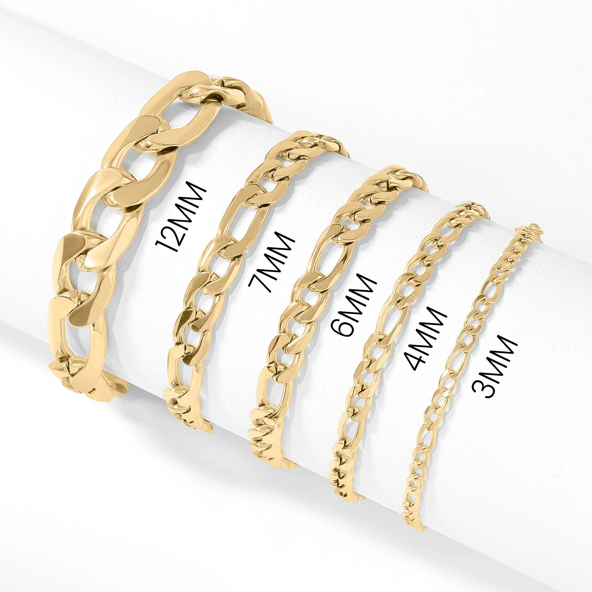 Avery 18k Gold PVD Figaro Chain Anklet