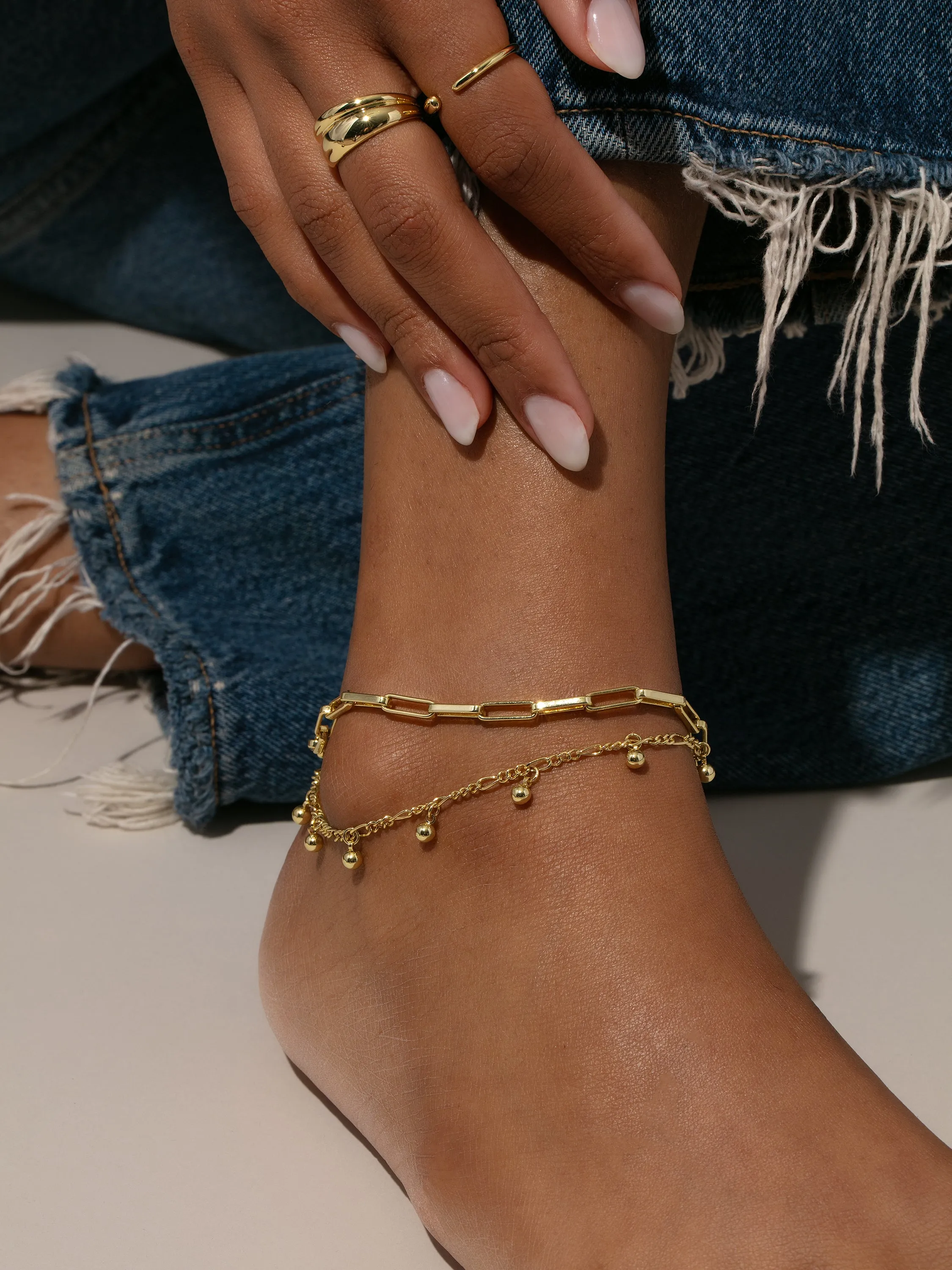 Balance Double Chain Anklet